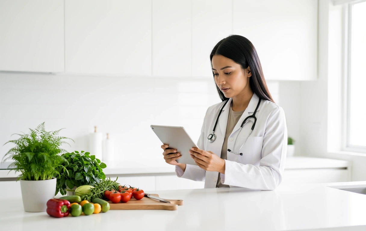 Our professional nutritionist at work